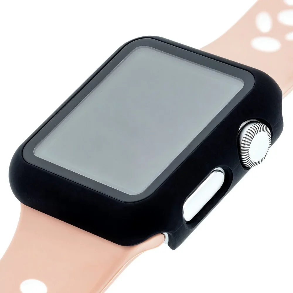 Full Protection Clear Bumper with Glass Screen Protection for 38MM Apple Watch®